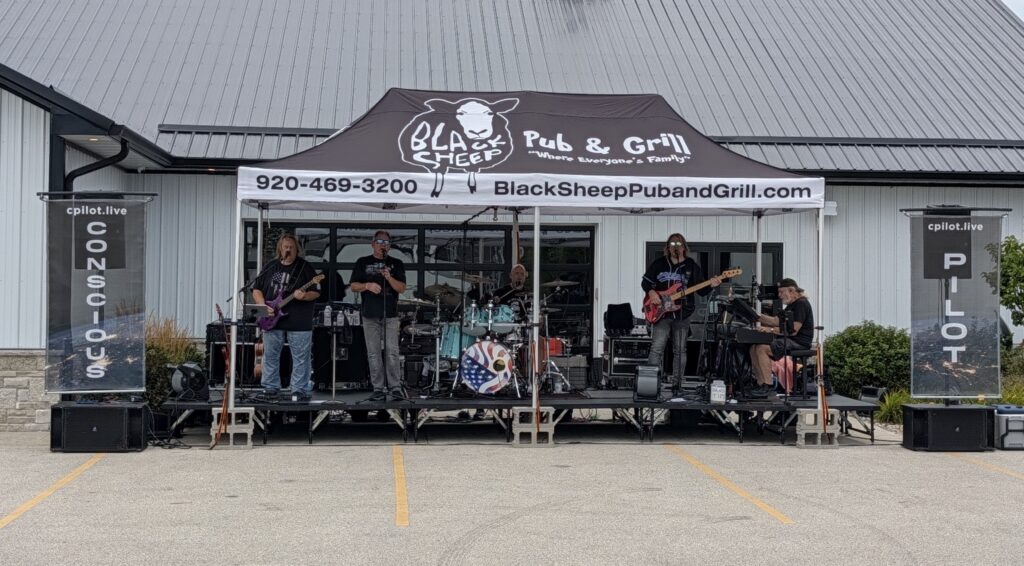 Conscious pilot at Black Sheep, Pub and Grill performing live